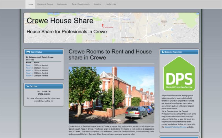 manchester website designer - house rental website designer